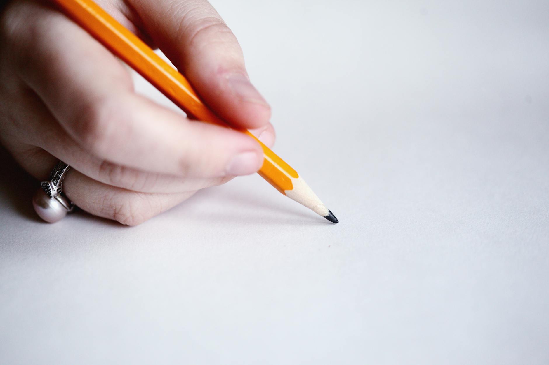 close up photo of a pencil